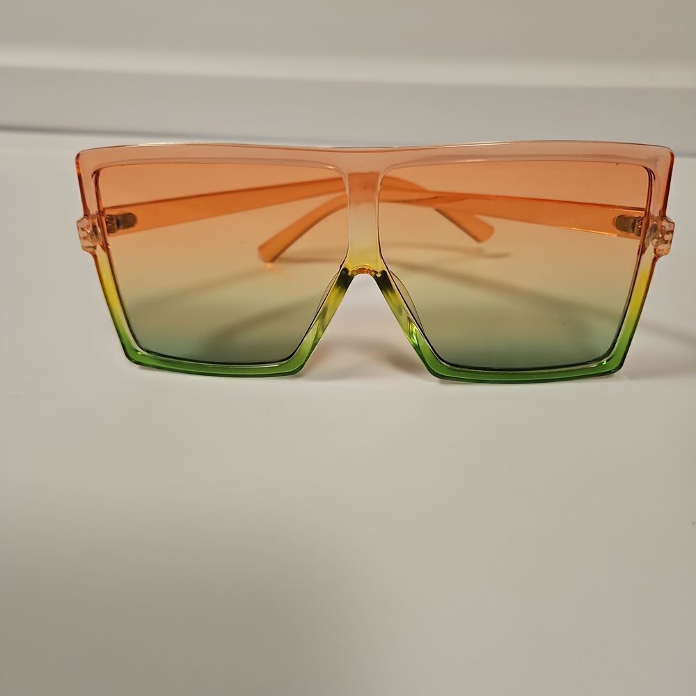 Ombre Large Square Frame Sunglasses - image 2